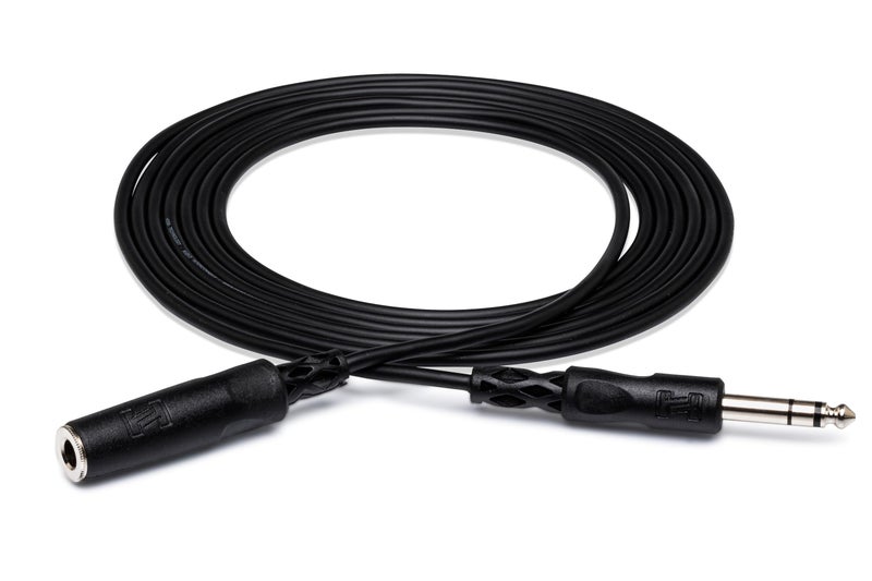 Hosa كابل تمديد سماعات الرأس Hosa HPE-325 بطول 1/4 بوصة TRS إلى 1/4 بوصة TRS، 25 قدم - Image 1